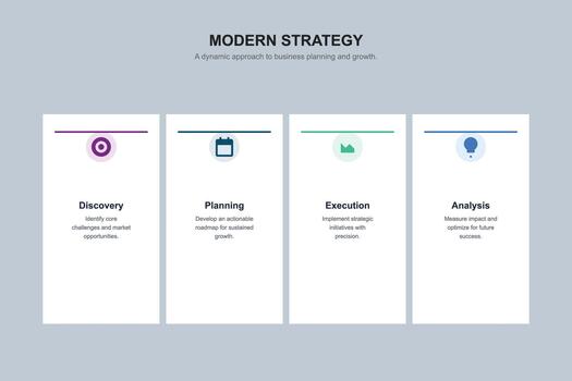 Five Step Process Timeline vector