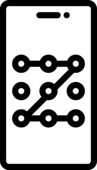 icono de bloqueo de patrón vector