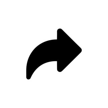 Forward and Share Arrow Solid Icon vector
