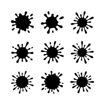 Splatter Icon Bundle vector