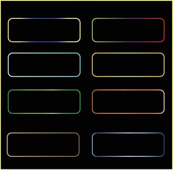 Radial gradient button set vector
