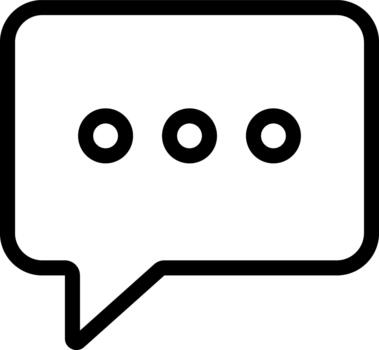 rectangular habla burbuja para texto mensaje charla vector