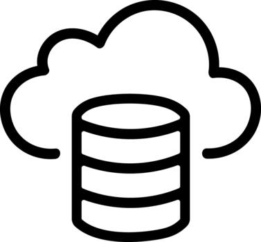 nube almacenamiento base de datos servidor para datos apoyo vector