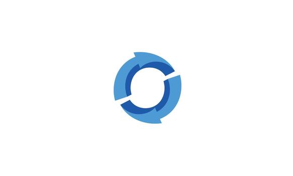 Circular Refresh Loop Icon vector