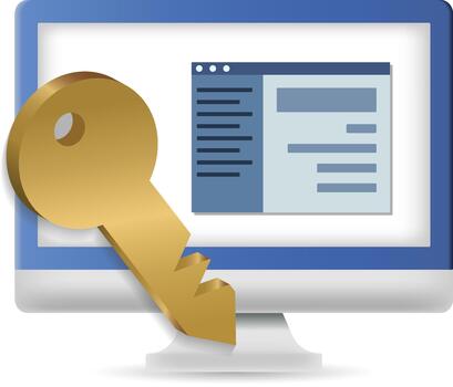 icono de cifrado de datos vector