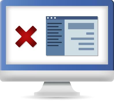 Error Icon Computer Display vector