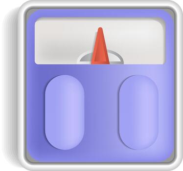 cuerpo peso escala icono vector