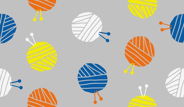Colorful thread pattern background vector