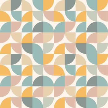 Geometric Circular Segment Pattern Background vector