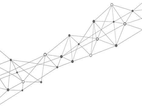 Connected Network Lines vector