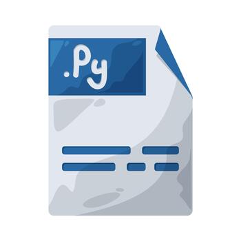 pitón archivo ilustración vector