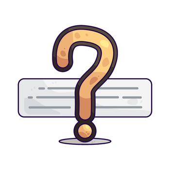 basic question illustration vector