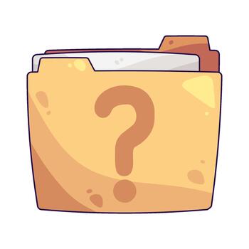 Folder Question Illustration vector