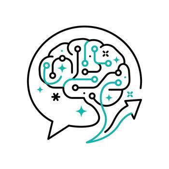 Brain Engineering, Neural Network, Machine Learning, Data Analysis, Technology vector