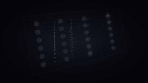 abstrait numérique Les données nœud réseau video