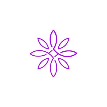 flor hoja modelo vector