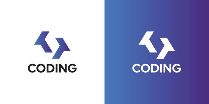 Modern Coding Bracket Technology Logo vector