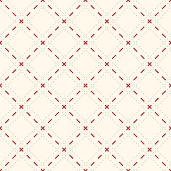 Diagonal Dashed Grid Seamless Pattern vector