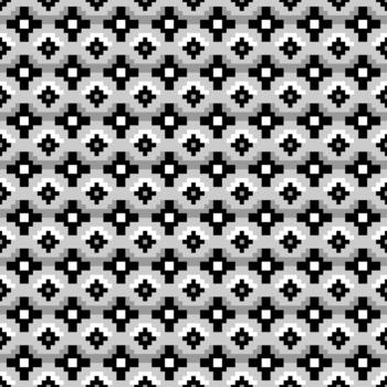 Pixel Concentric Ring Geometric Pattern vector