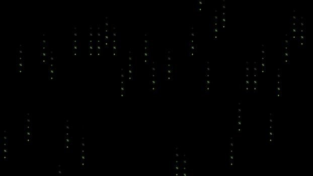 4k financieel gegevens stroom Matrix lus - numeriek code achtergrond video
