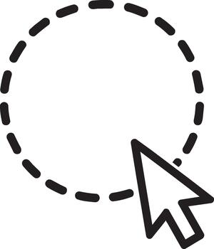 objeto selección cursor icono vector