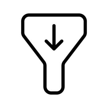 data conversion funnel vector