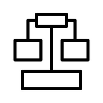 website navigation structure vector