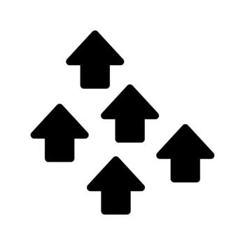 multiple direction indicators vector