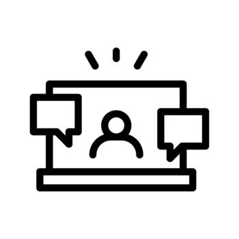 virtual educational presentation vector