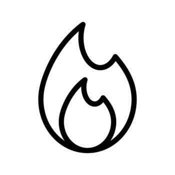 burning flame effect vector