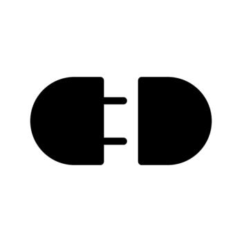 electrical socket connection vector