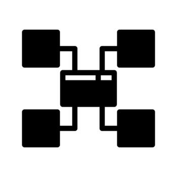 database schema structural design vector