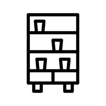 rack storage structure vector