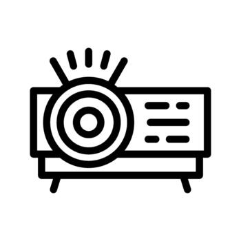 projector visual presentation vector