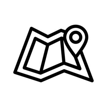 map location guide vector