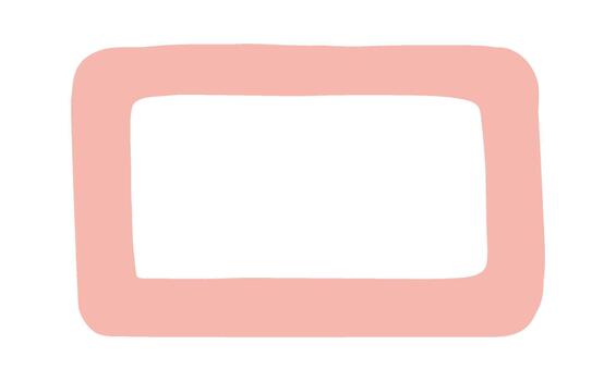 Rectangle Frame Hand Drawn vector