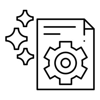 Process Optimization Line Icon vector