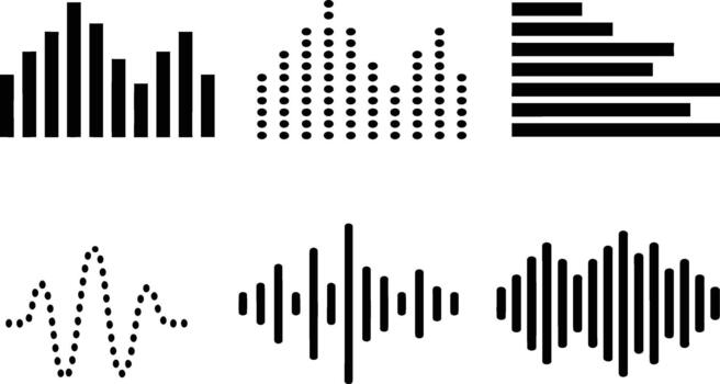 abstract data visualization icons set design elements vector