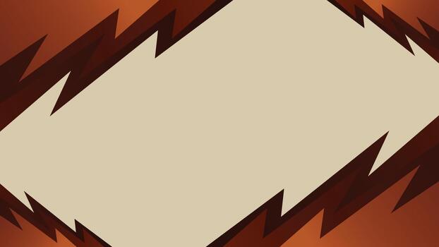 Geometric abstract background with sharp brown angular frame vector