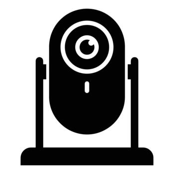 icono de cámara de seguridad vector