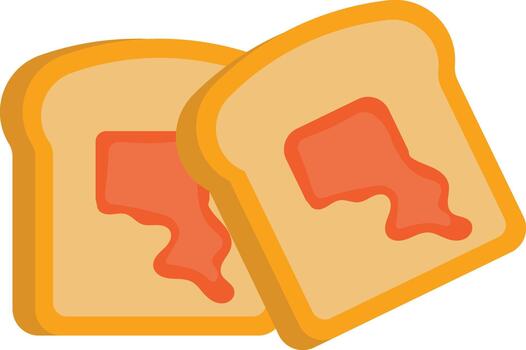 Bread with Jam vector