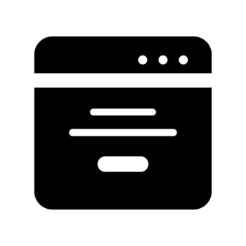 web navegador ventana interfaz icono vector
