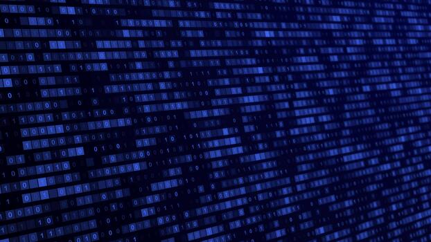 binär Matrix Daten Konzept zum künstlich Intelligenz video