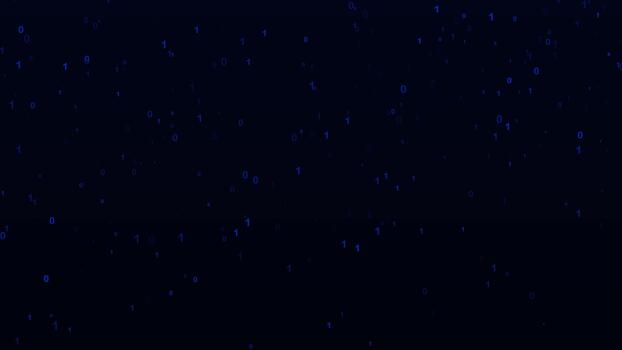 Matrix Binary Code falling, High Tech Binary Code Animation video