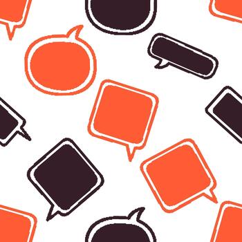 Speech Bubbles Seamless Pixelated Pattern vector