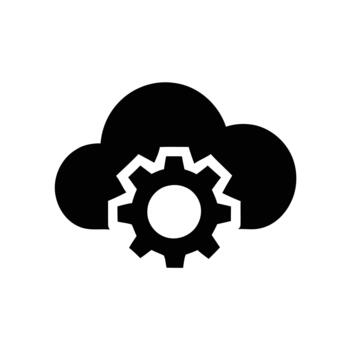 Cloud computing icon illustration vector