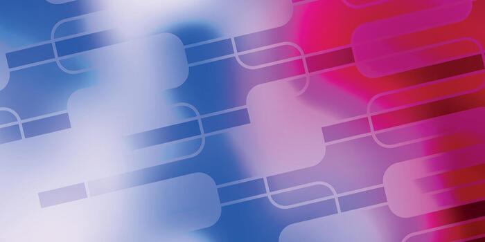 Abstract Rounded Rectangle Digital Pattern in Gradient. vector