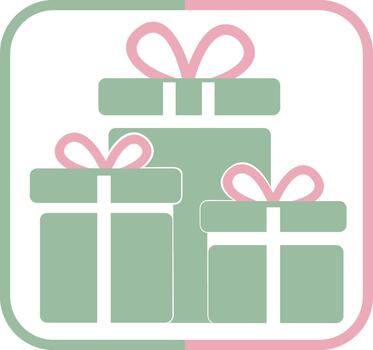 Gift Boxes Stack Graphic Icon vector