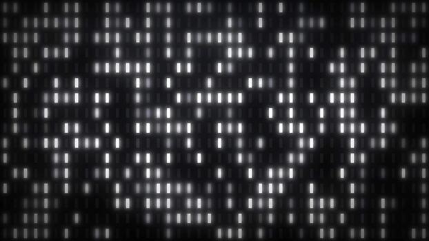 digital data pixlar strömmande i abstrakt binär koda mönster med subtil ljus glimtar video