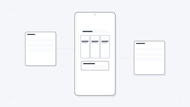 modular móvil aplicación interfaz diseño video